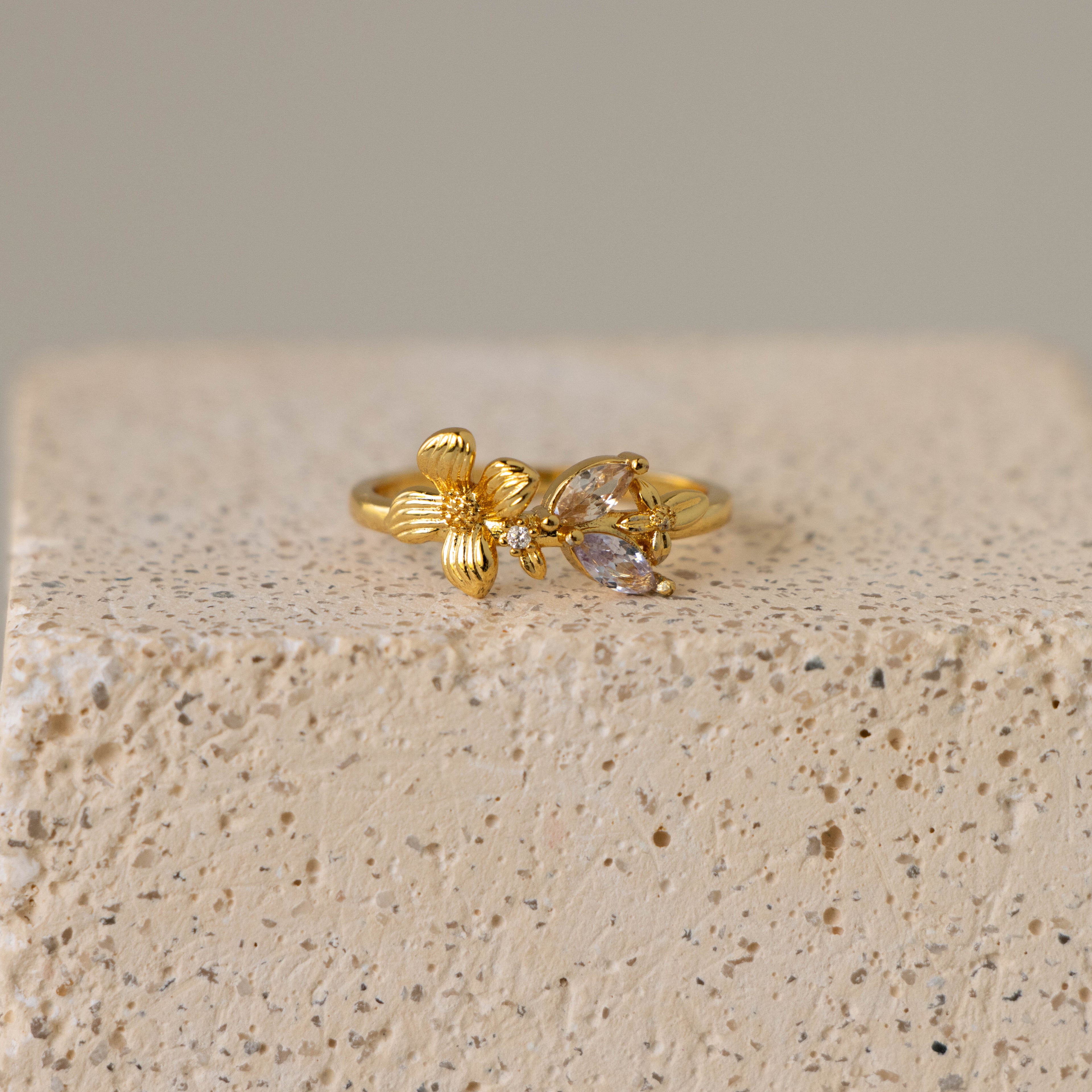 Marquise Garden Flower Ring