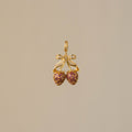 Pave Strawberry Bow Charm
