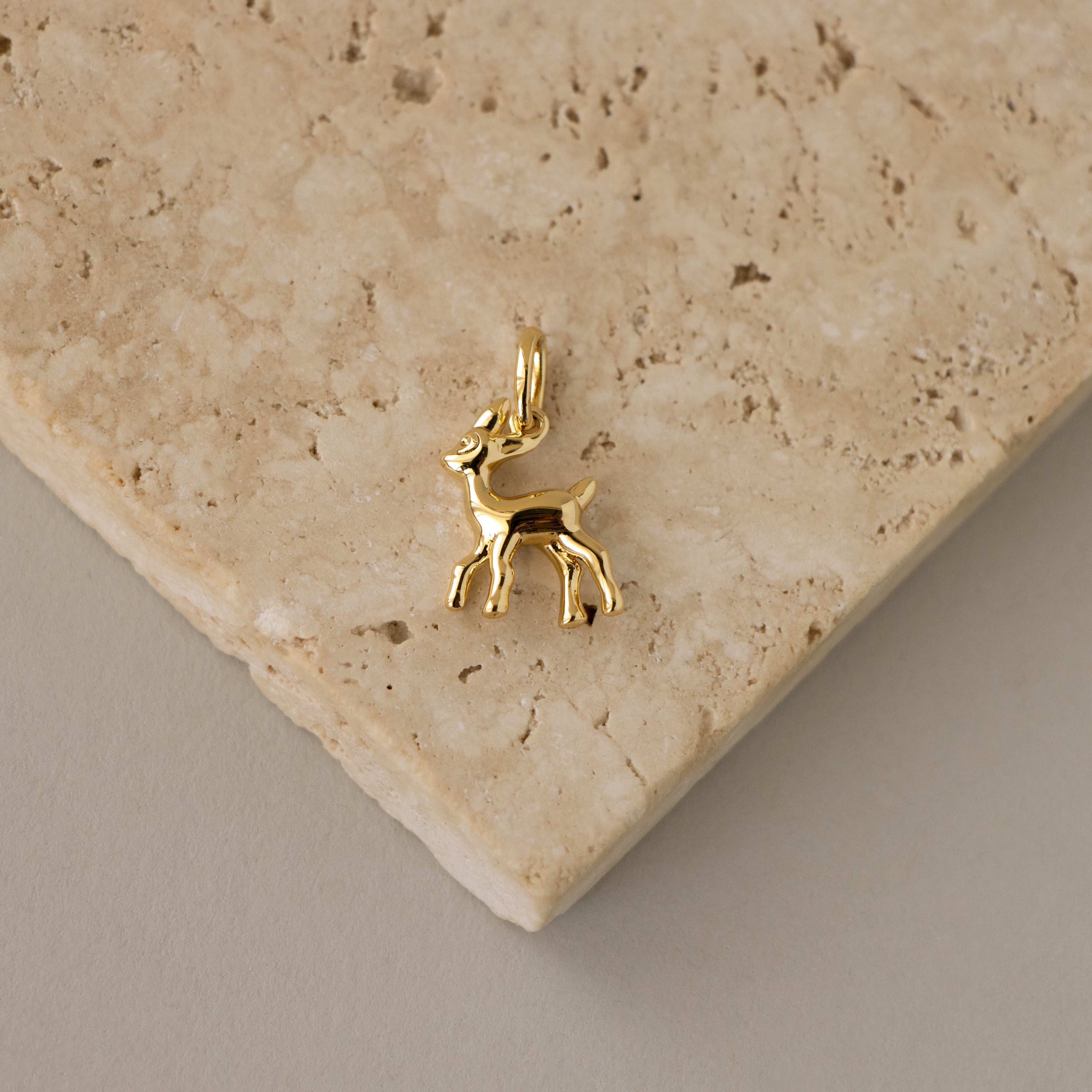 Golden Deer Charm