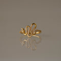 Skinny Pave Snake Ring