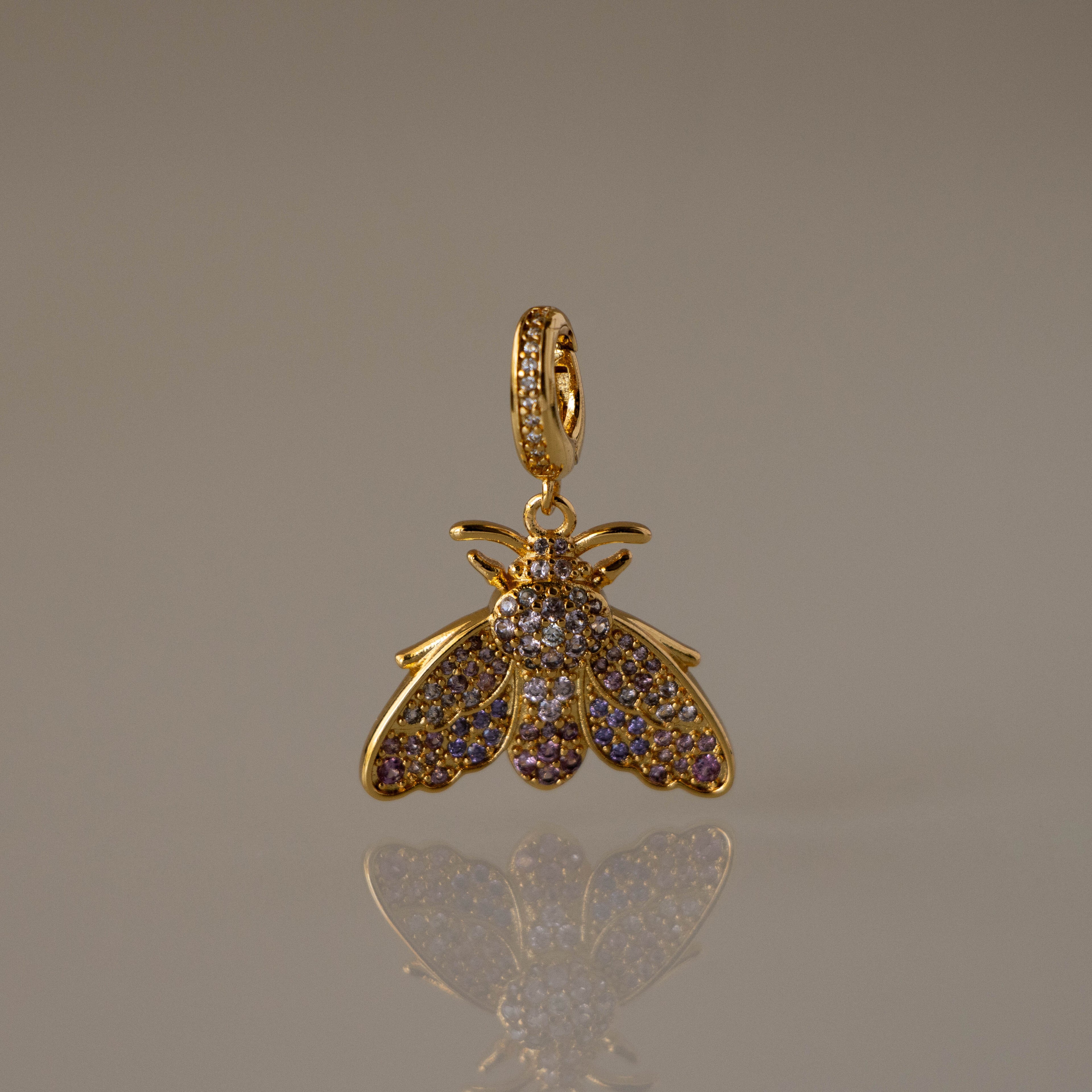 Princess Gem Moth Charm