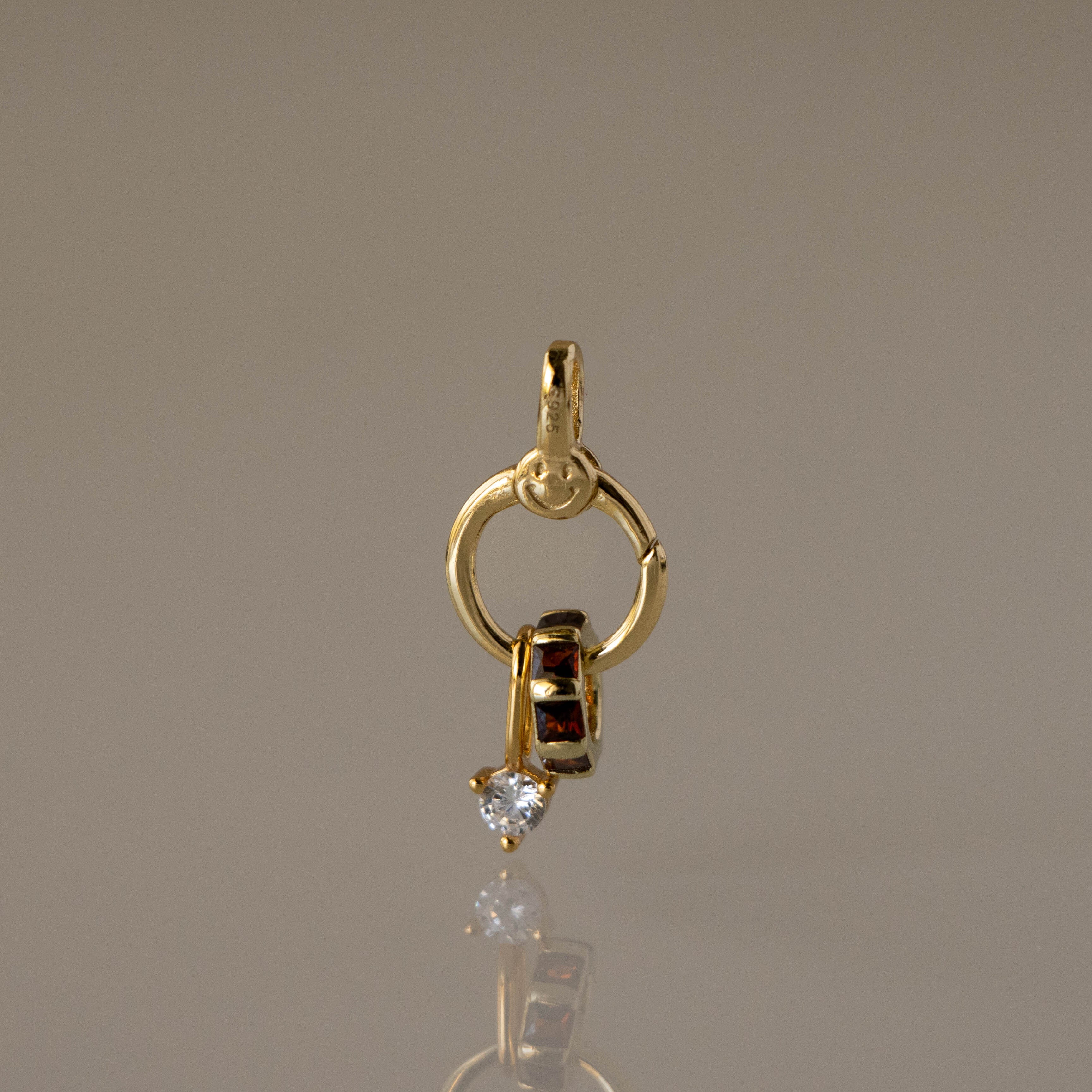Smiley Face Clasp Charm
