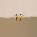 Solitaire Diamond Accent Huggies