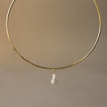 Dangling Baroque Pearl Collar Necklace