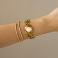 Vintage Gucci Swiss Pearl Horsebit Gold Watch
