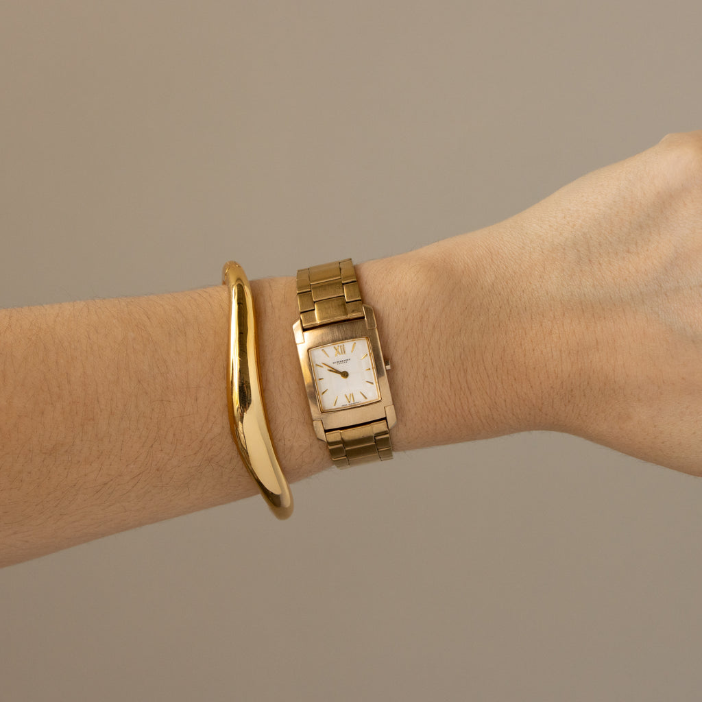 Vintage Burberrys Tank Gold Watch