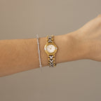 Vintage YSL Chevron Link Two Tone Watch