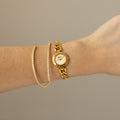 Vintage Michiko London Chain Link Gold Watch