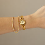 Vintage Michiko London Chain Link Gold Watch