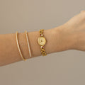 Vintage Claudia Ruby Oval Gold Watch
