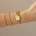 Vintage Francois Blin Pave Gold Watch