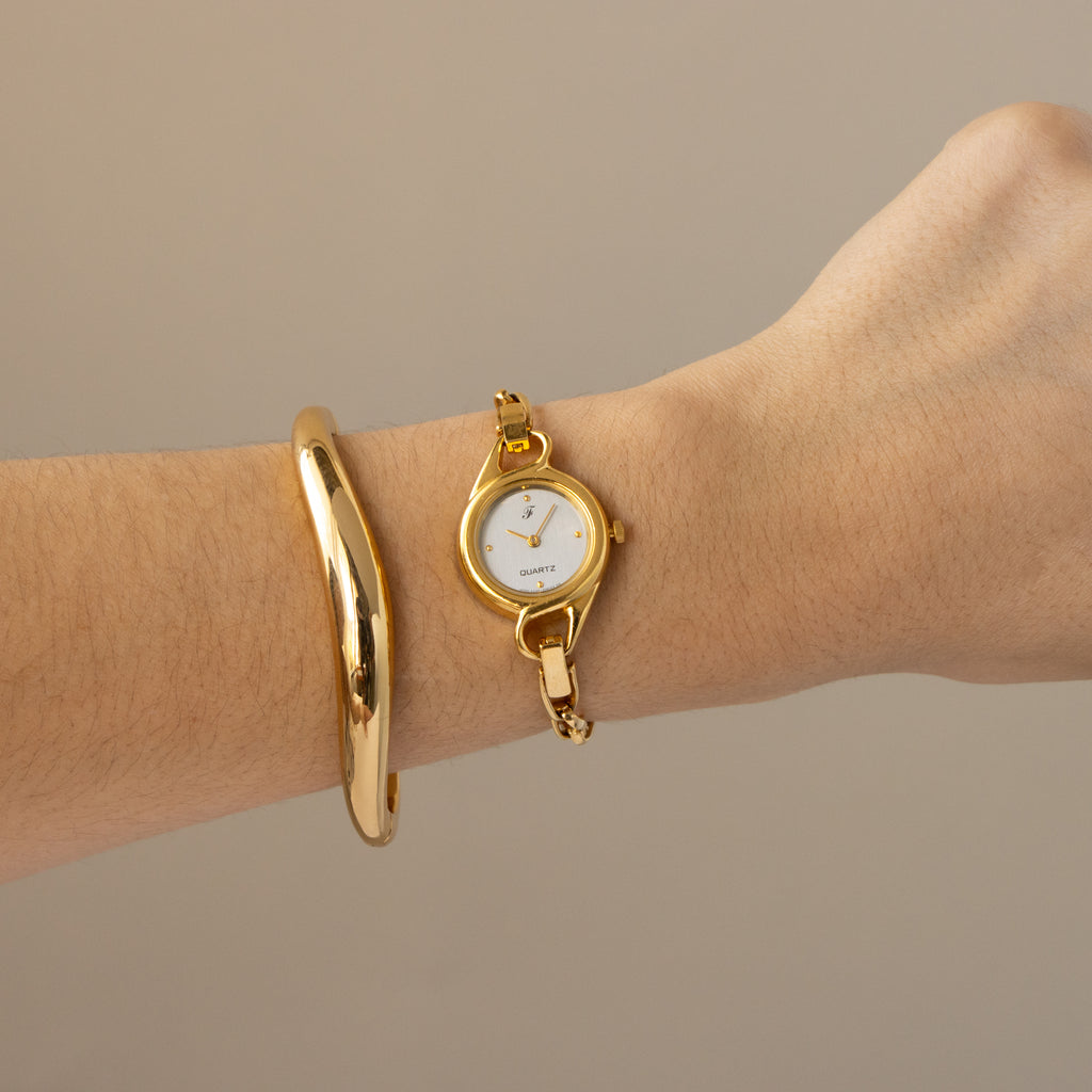 Vintage Citizen Skinny Chainlink Gold Watch
