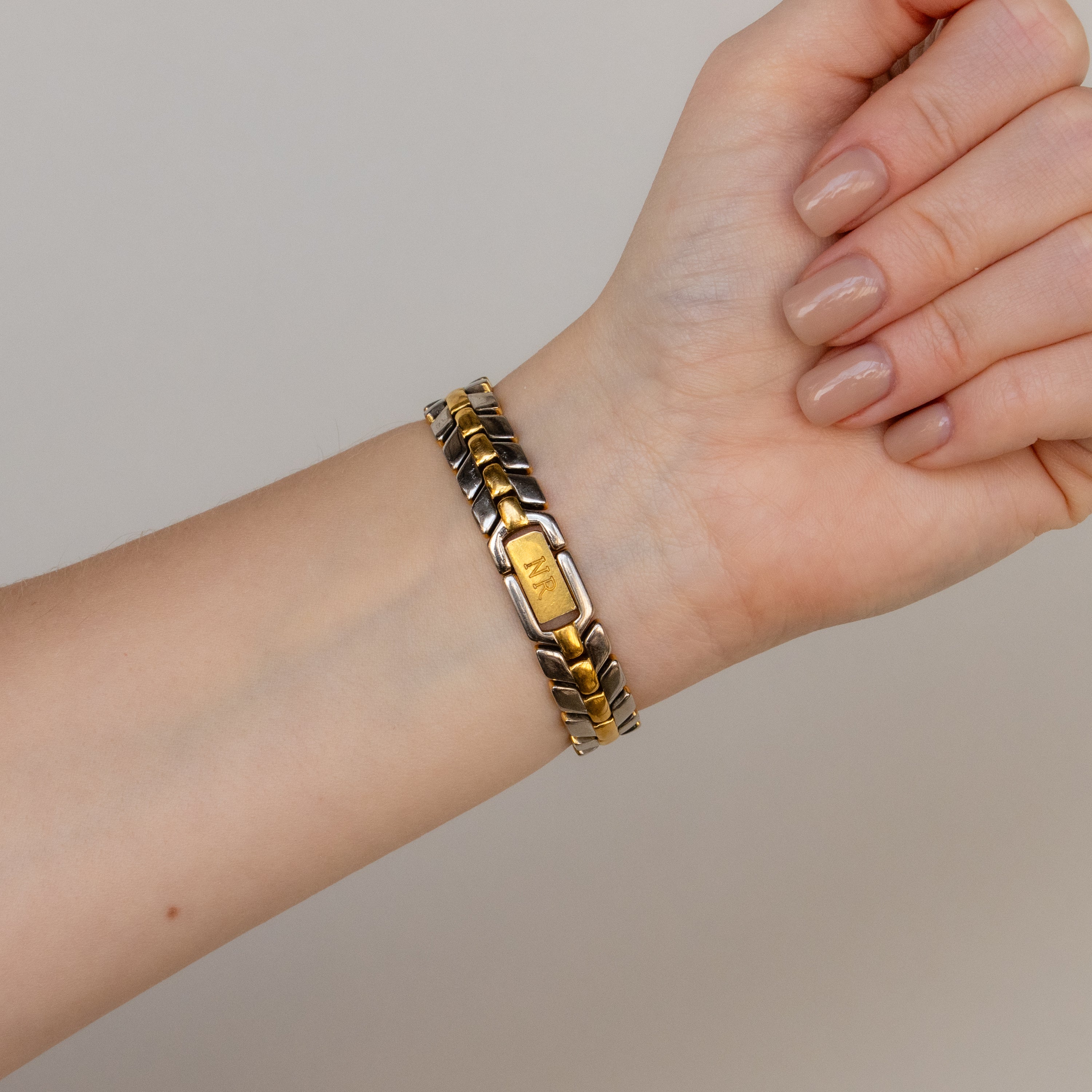 Vintage Nina Ricci Swiss Bold Two Tone Watch