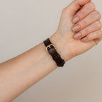 Vintage Nina Ricci Swiss Brown Dial Gold Watch