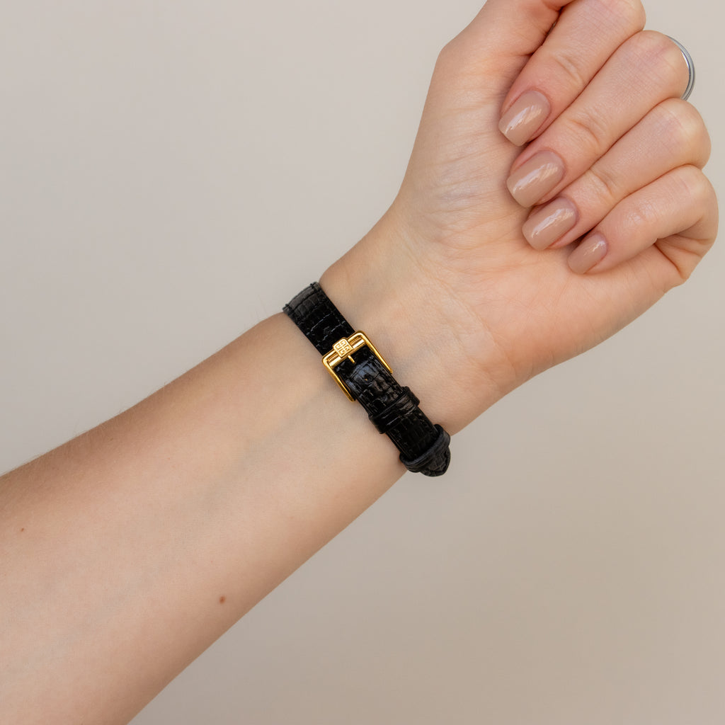 Vintage Givenchy Swiss Square Gold Watch