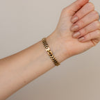 Vintage Plus Vendome Pave Bronze Gold Watch