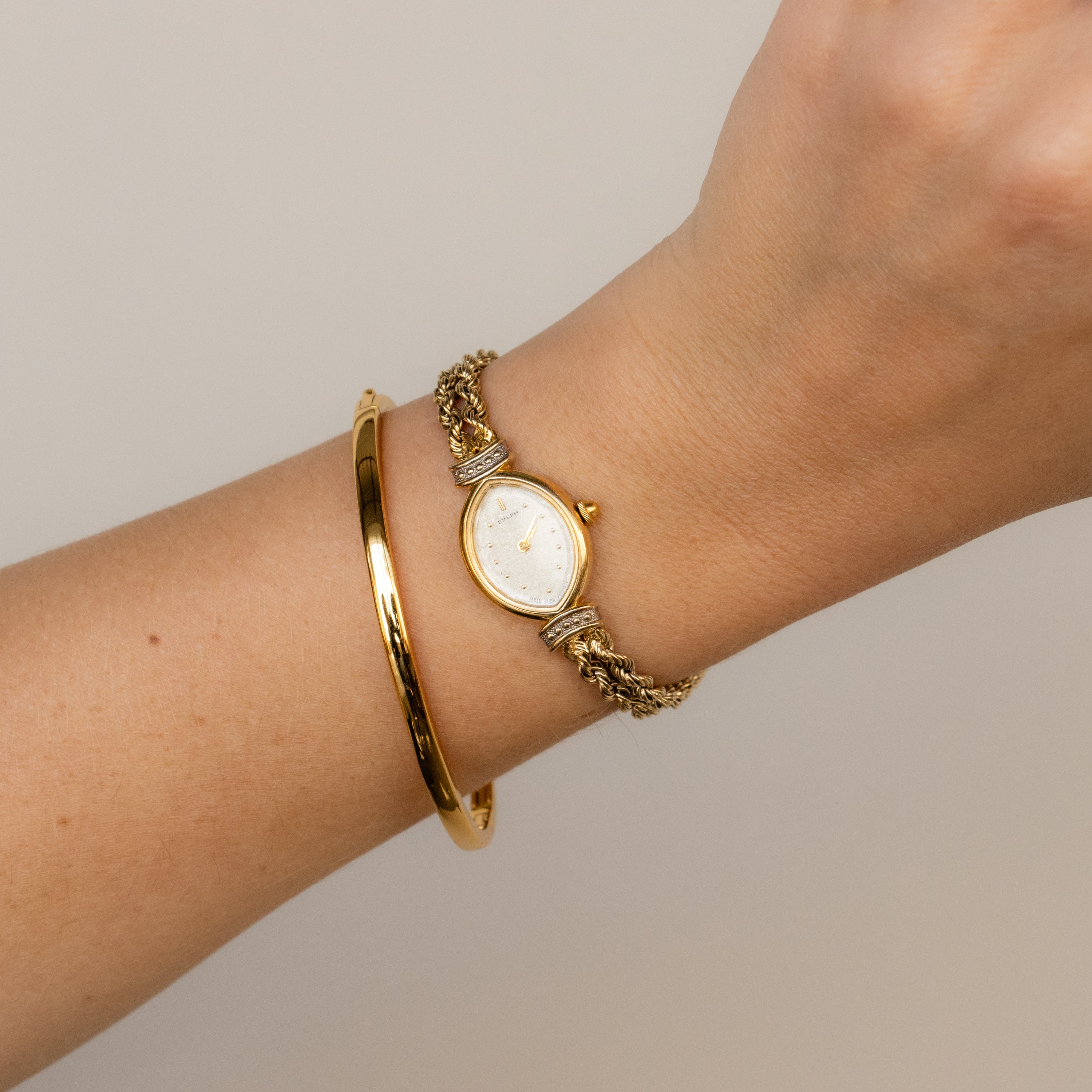 Vintage Citizen Sylph Rope Two Tone Watch