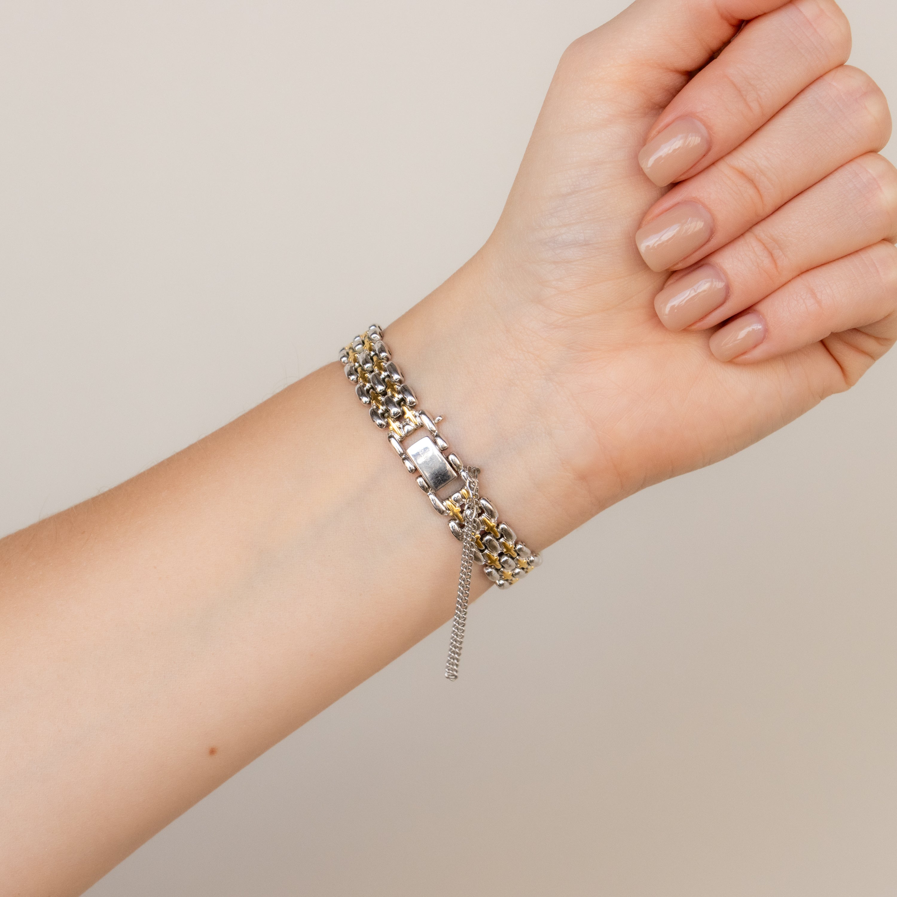 Vintage Seiko Roman Two Tone Watch