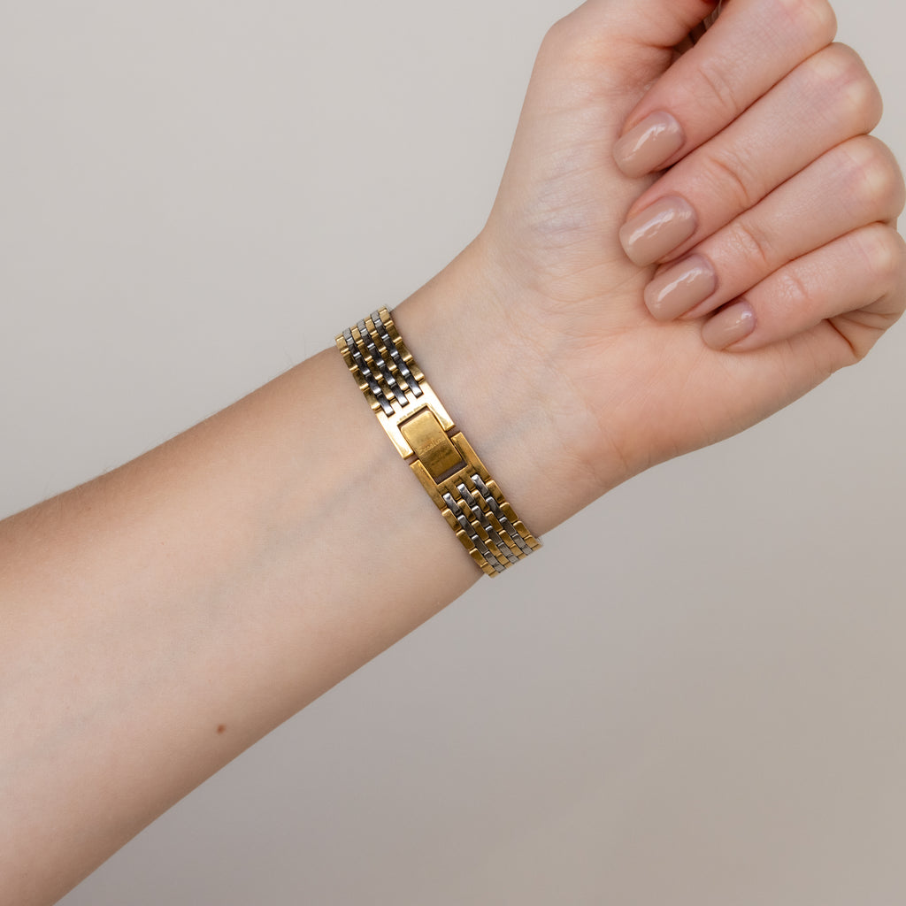 Vintage Seiko Exceline Sleek Two Tone Watch