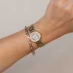 Vintage Christian Mode Swiss Bold Two Tone Watch