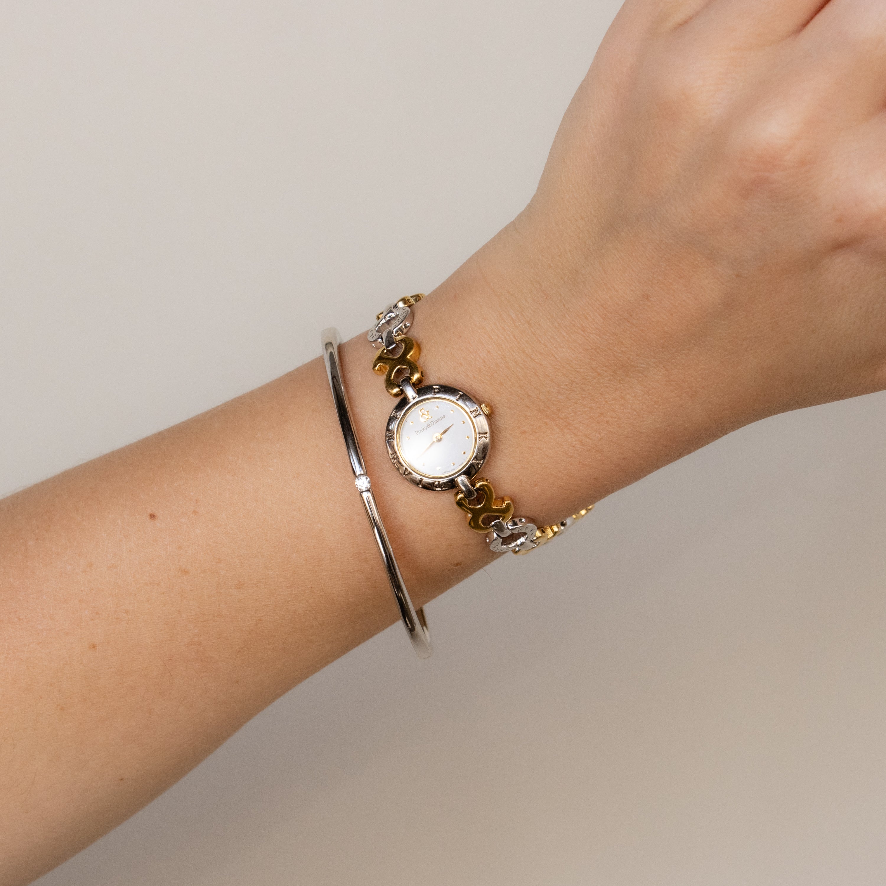 Vintage Pinky&Dianne Link Two Tone Watch