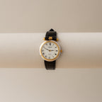 Vintage Lanvin Black Strap Two Tone Watch