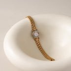 Vintage Plus Vendome Pave Bronze Gold Watch