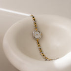 Vintage Nichibi Emerald Two Tone Watch