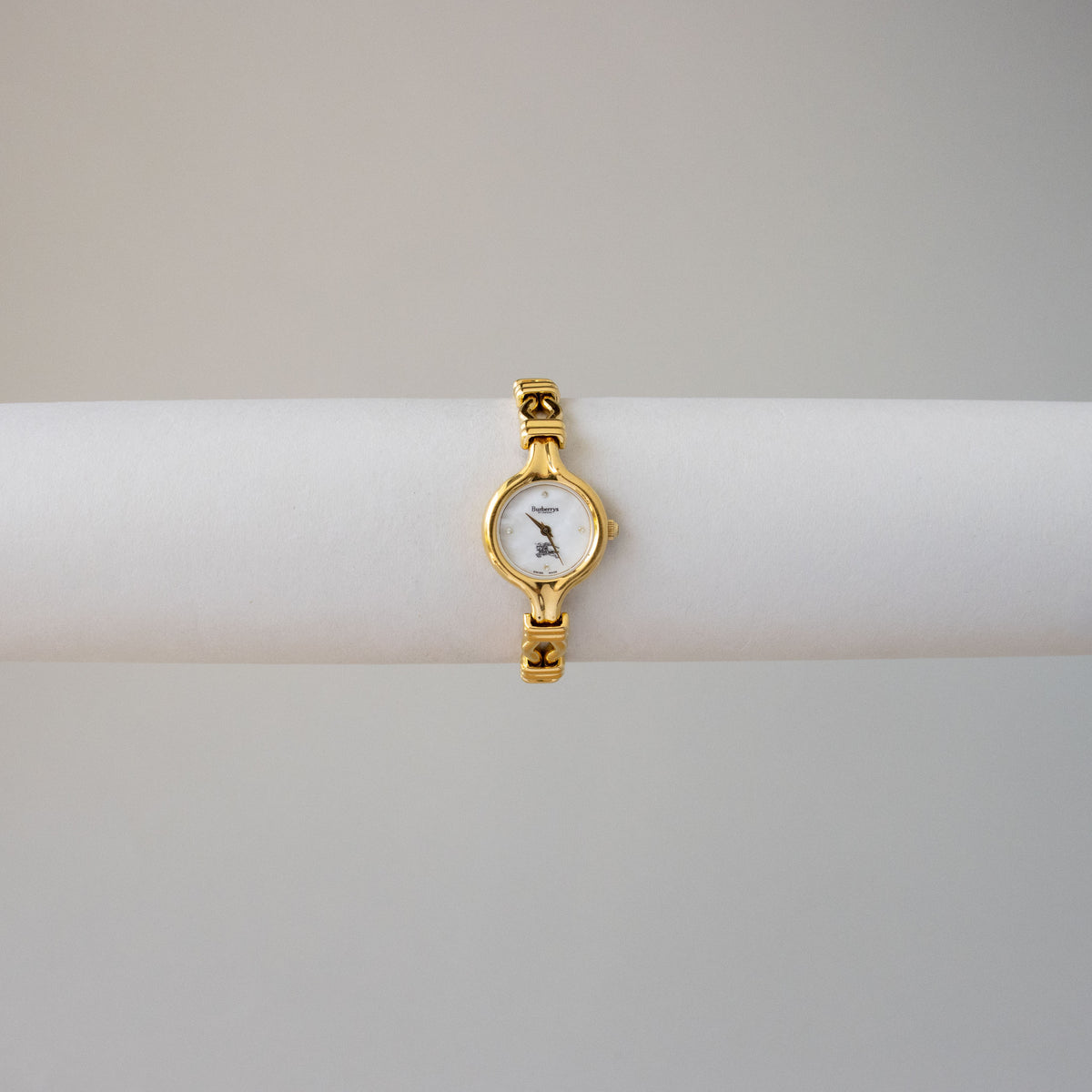 Vintage Burberrys Swiss Equestrian Gold Watch