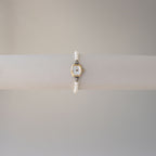 Vintage 4°C Pearl Toggle Gold Watch
