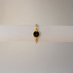 Vintage Gianni Accardi Midnight Diamond Gold Watch