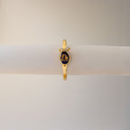 Vintage Garat Pave Bow Locket Cuff Gold Watch