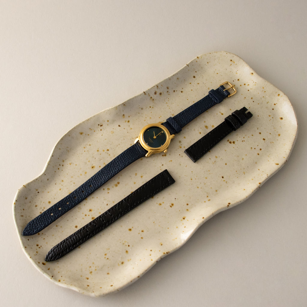 Vintage Givenchy Swiss Midnight Strap Gold Watch