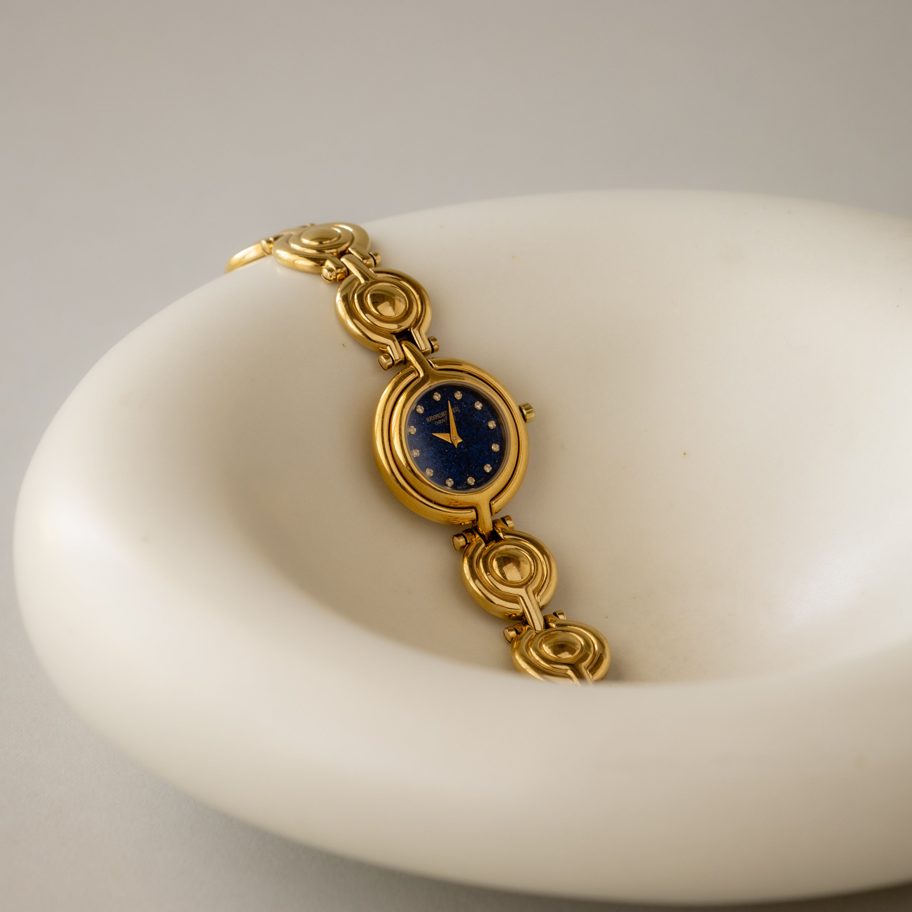 Vintage Raymond Weil Swiss Ocean Gold Watch