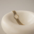 Vintage Seiko Beaded Two Tone Watch