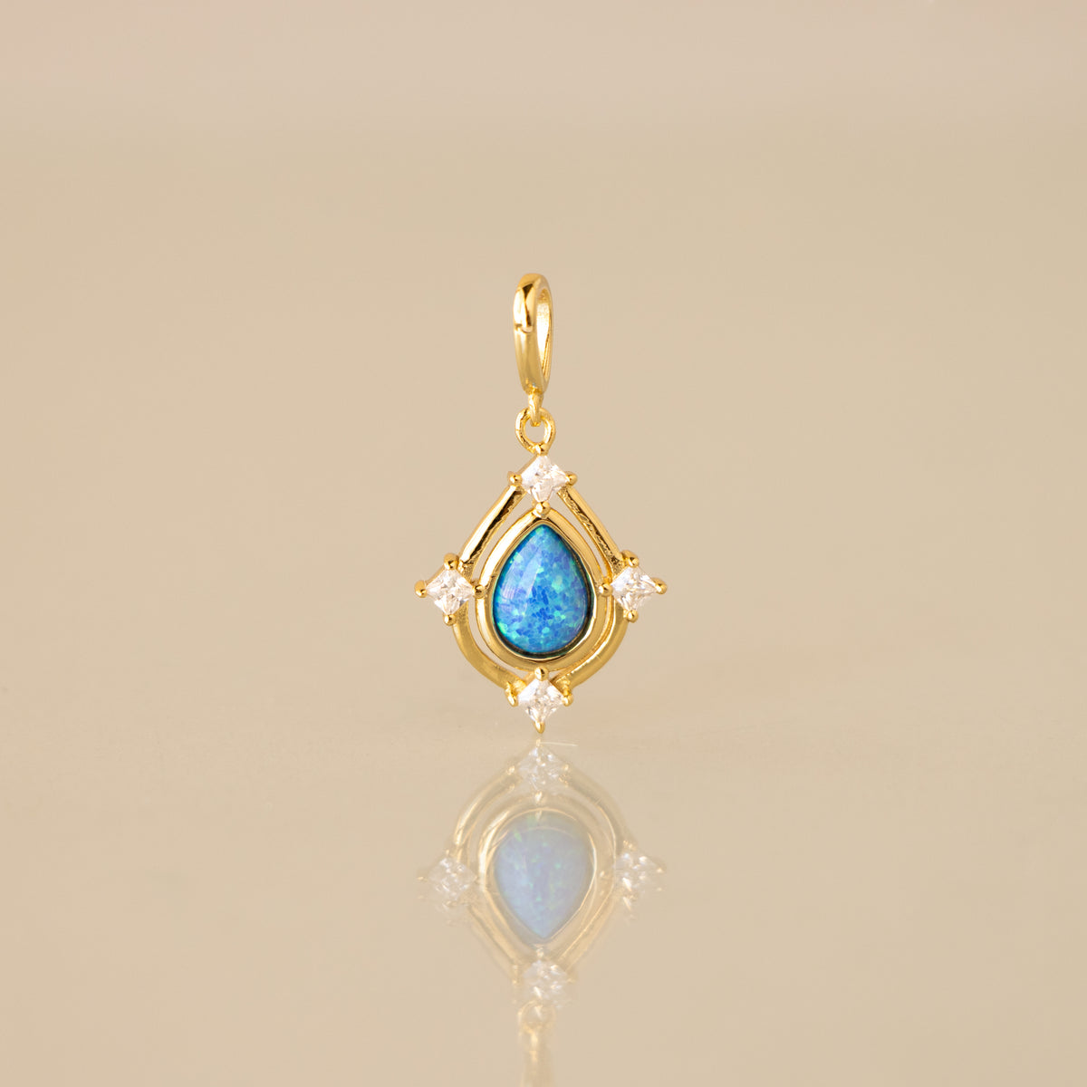 Blue Opalite Legacy Frame Charm