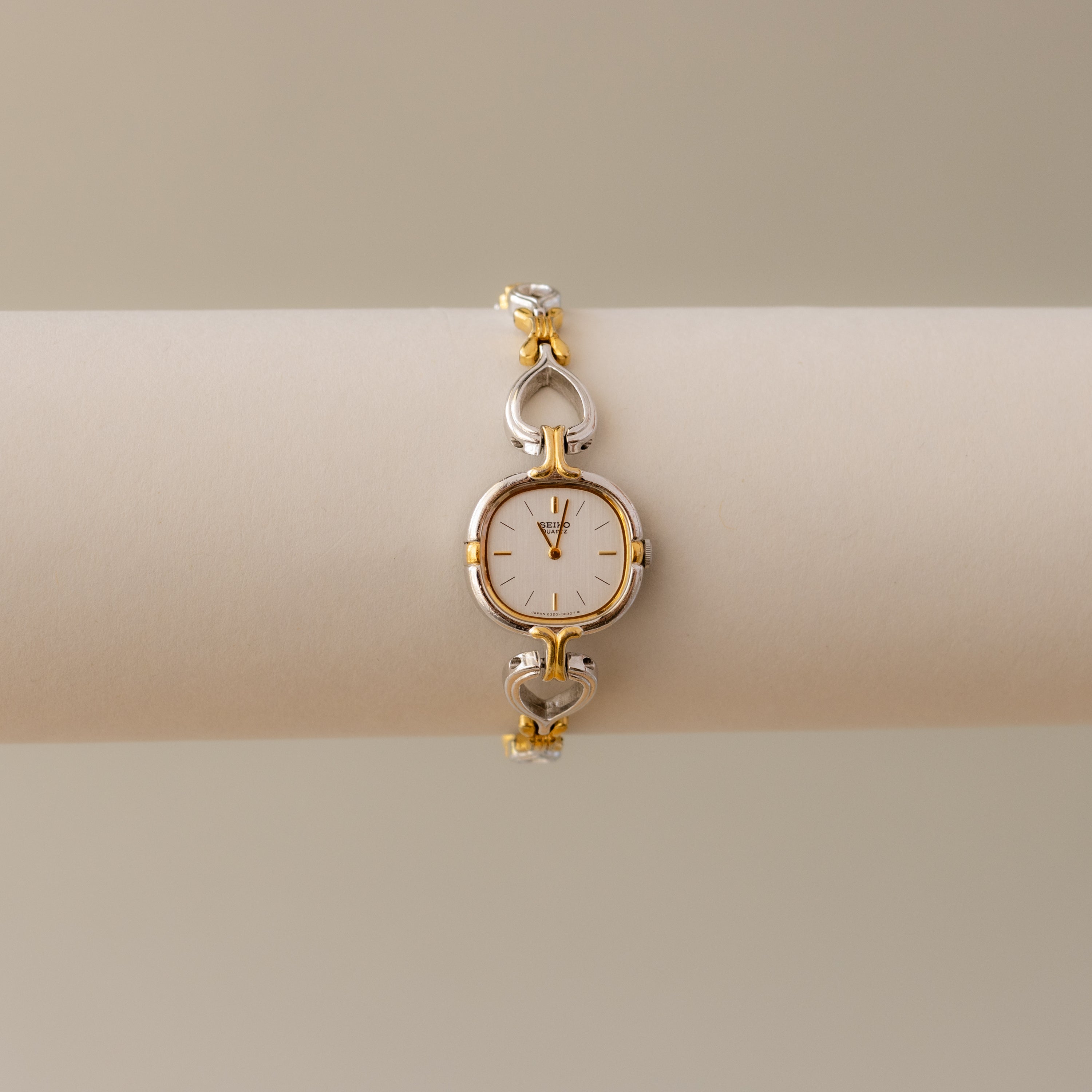 Vintage Seiko Skinny Square Two Tone Watch