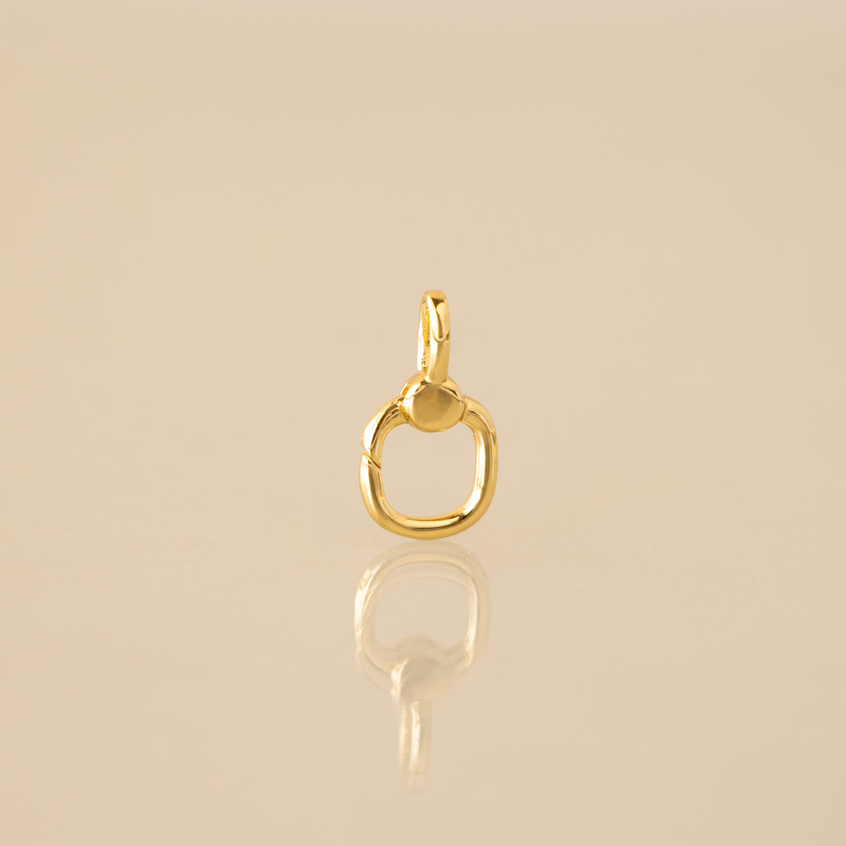 Open Cushion Charm Clasp