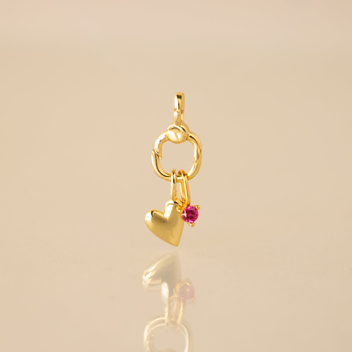 Open Cushion Charm Clasp