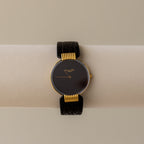 Vintage Christian Dior Swiss Midnight Strap Gold Watch