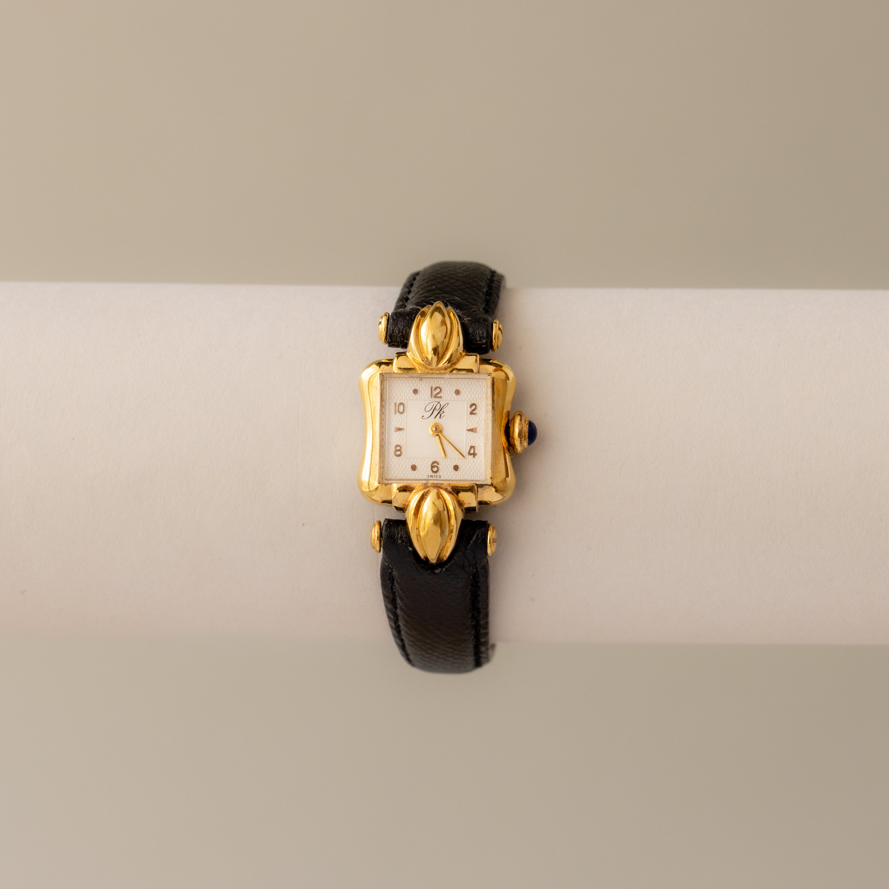 Vintage Pinko Swiss Square Gold Watch
