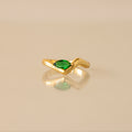 Emerald Wave Ring