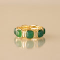 Jade Cushion Ring