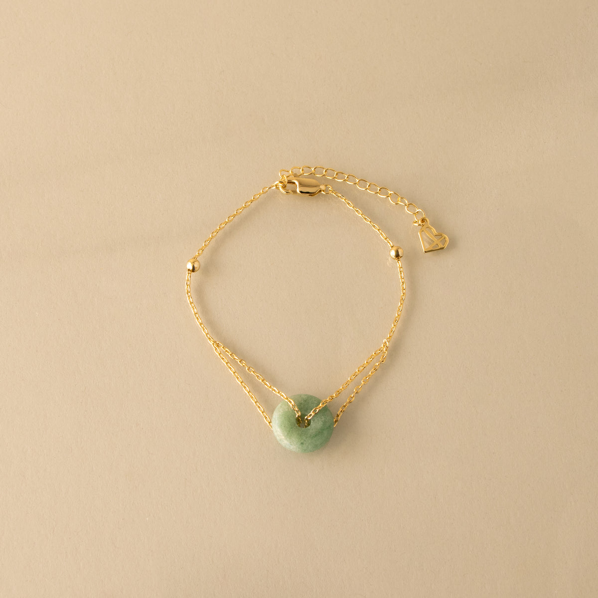Jade Halo Bead Bracelet