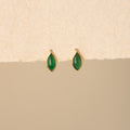 Marquise Jade Studs