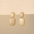 Rectangular Disco Drop Studs