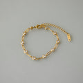 Diamond Bezel Link Bracelet