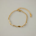 Pave Geometric Charm Bracelet