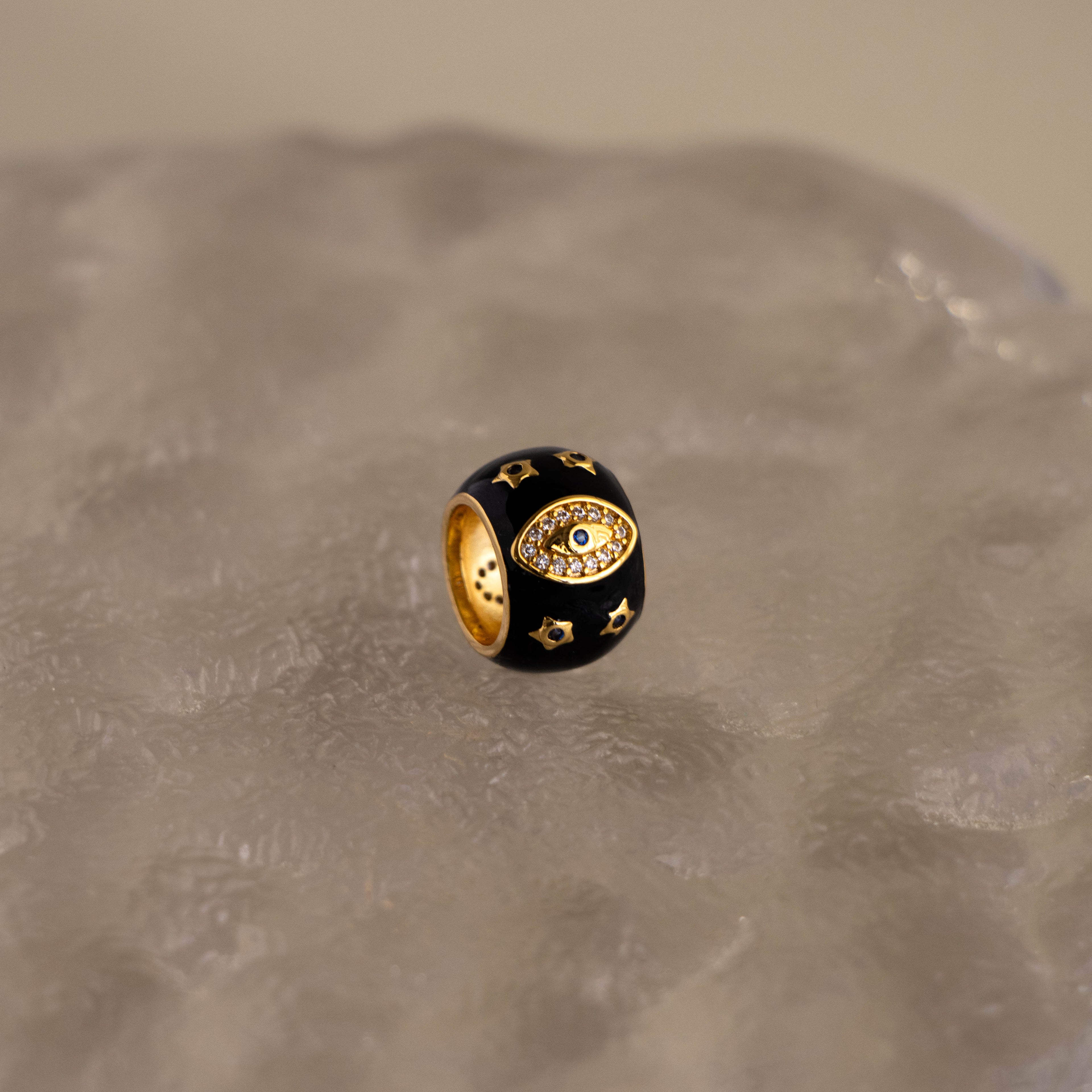 Celestial Black Evil Eye Charm