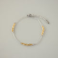 Mixed Metal Link Chain Bracelet